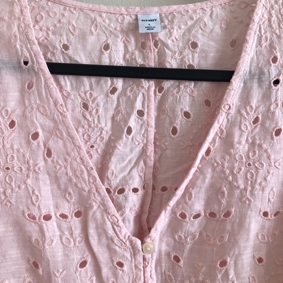 NWT Old Navy Pink Blouse Size Large - Picture 2 of 5